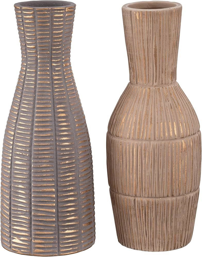 TERESA'S COLLECTIONS Vase for Flowers,Mothers Gifts for Mum Nana Grandma Set of 2 Vintage Flower ... | Amazon (UK)