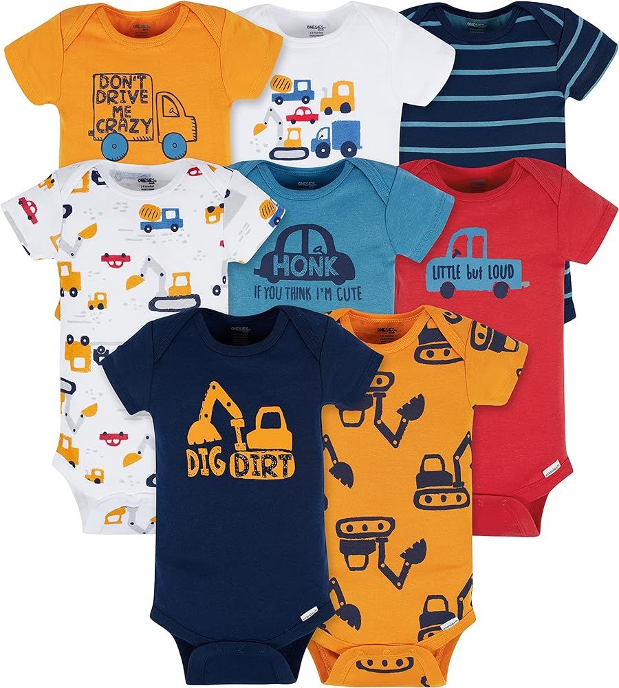 baby-boys 8-pack Short Sleeve Mix & Match BodysuitsBaby and Toddler T-Shirt Set | Amazon (US)