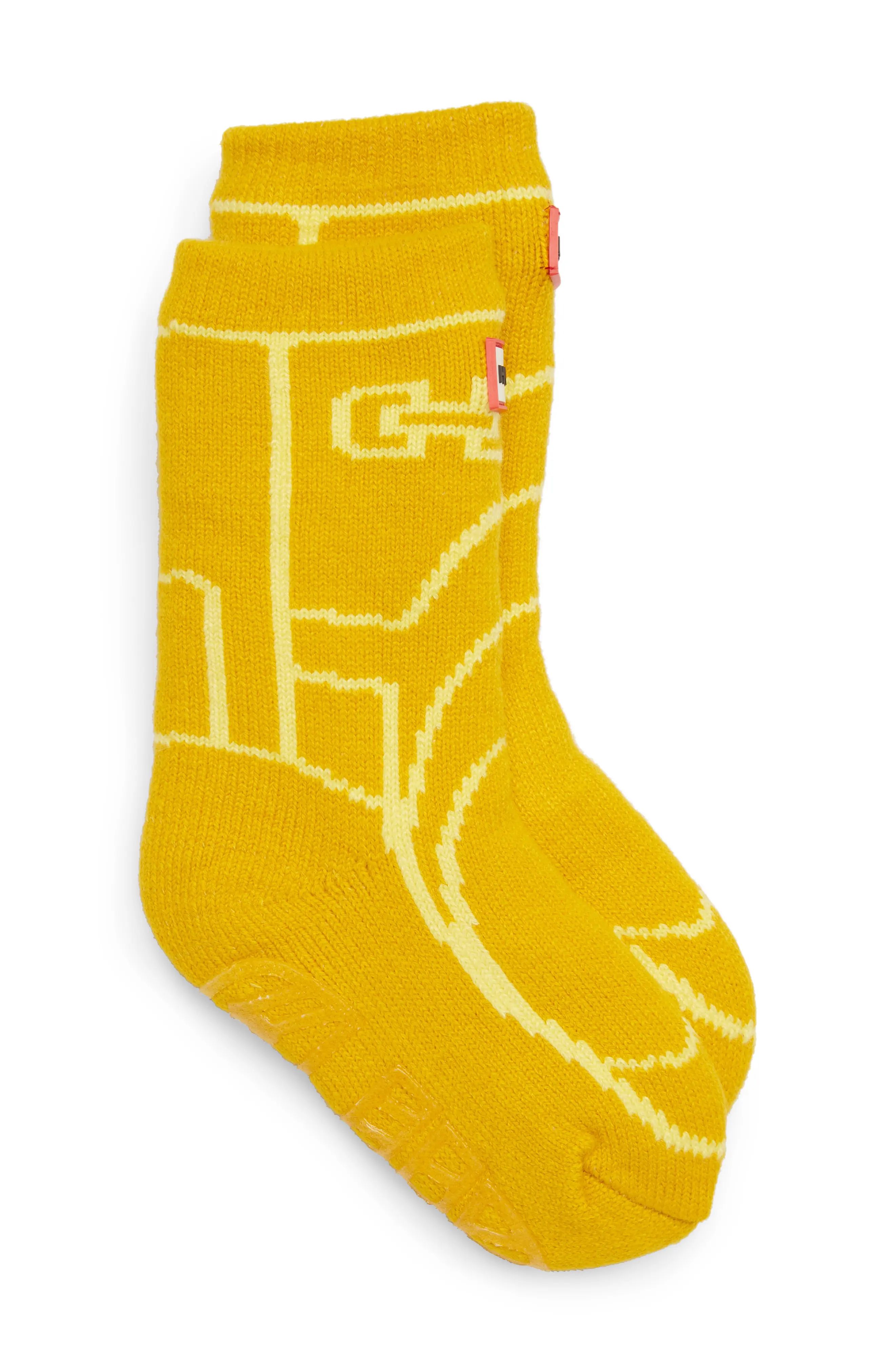 Hunter Original Boot Slipper Socks, Size Large - Yellow | Nordstrom