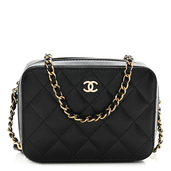 CHANEL Caviar Quilted Camera Bag Black | FASHIONPHILE (US)