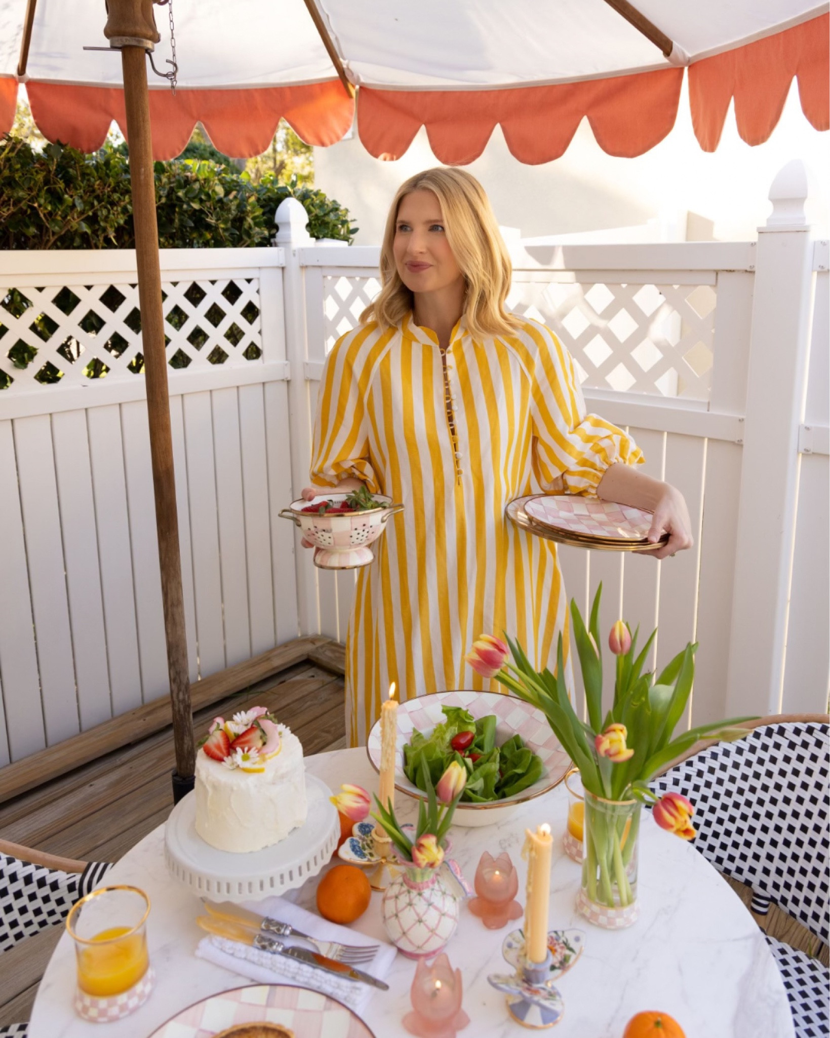 beautiful day for outdoor brunch! all my favorites entertaining pieces here 💛🩷

#LTKhome #LTKSeasonal