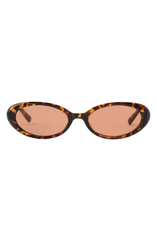 Fifth & Ninth Taya 53mm Polarized Oval Sunglasses in Torte/Brown at Nordstrom | Nordstrom