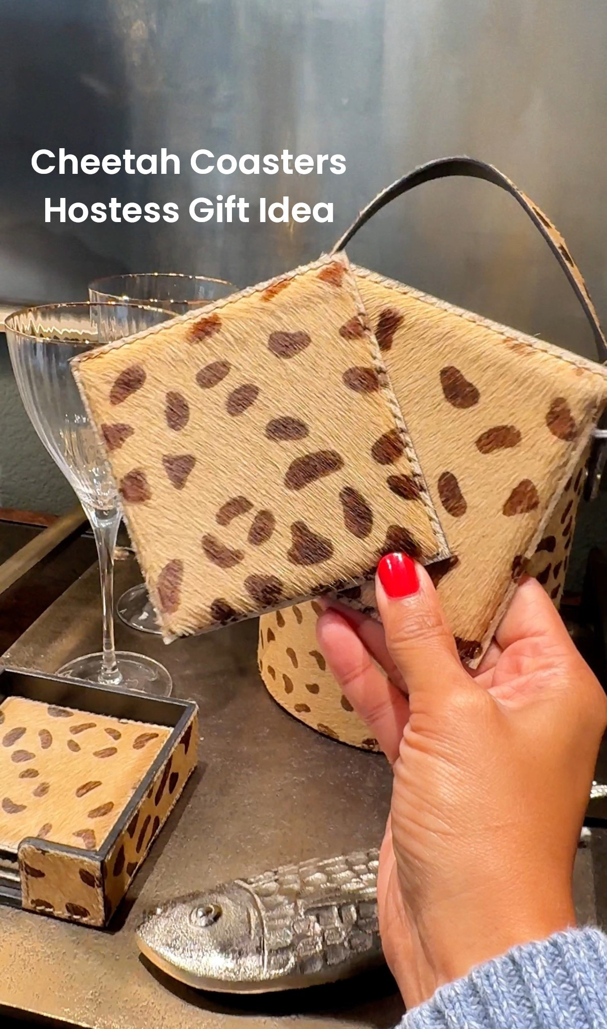 Cutest cheetah print coasters - great hostess gift idea! #hostessgift #coasters #giftideas #arhaus

#LTKHome #LTKHoliday #LTKSeasonal