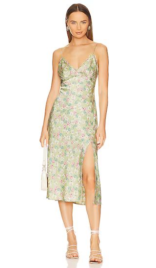 Florentina Dress in Lime & Pink Floral | Revolve Clothing (Global)