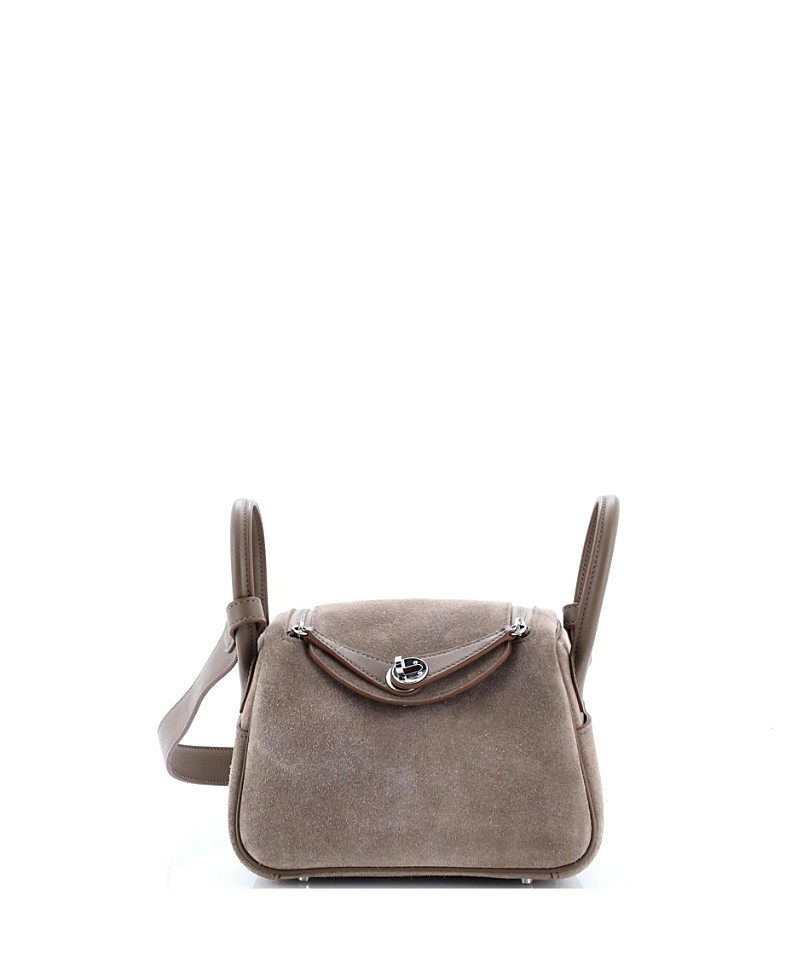 Pre-Owned HERMES Mini Lindy Bag Grizzly and Swift | Bloomingdale's (US)
