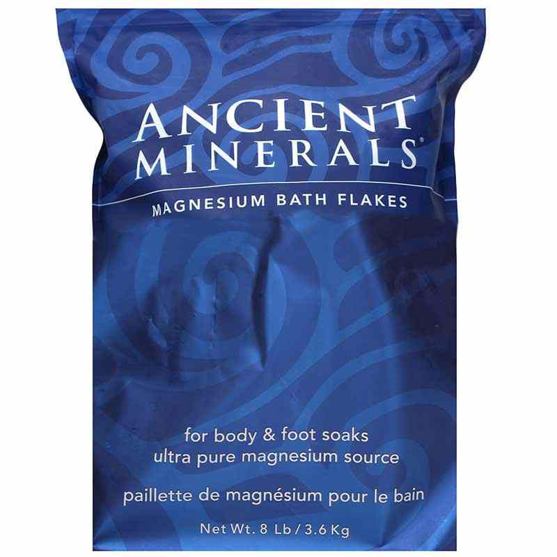 Ancient Minerals Magnesium Bath Flakes from Enviromedica contain dry flakes of magnesium chloride... | Natural Healthy Concepts