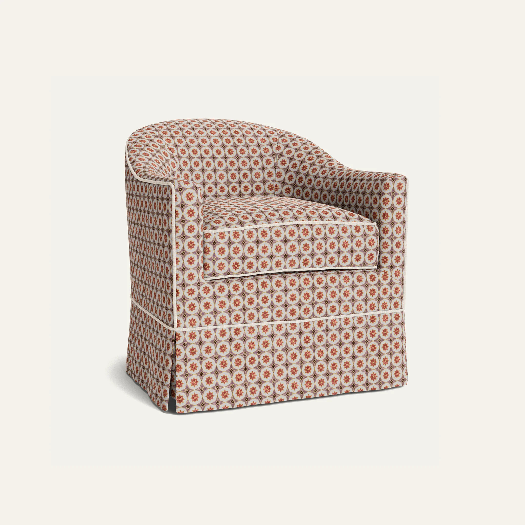 Hayes Coral
                Custom Adeline Chair | Pepper Home