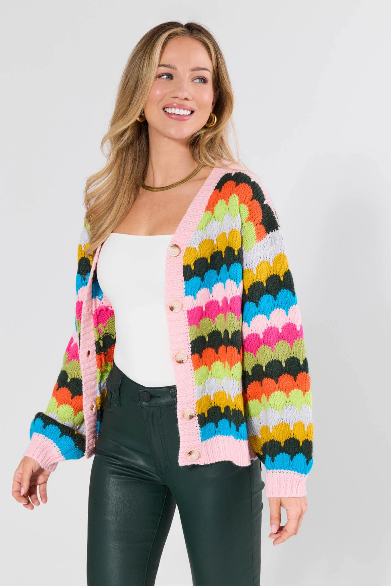 Trina Multi Knit Cardigan | Avara