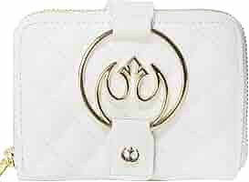 Loungefly Star Wars White Gold Rebel Hardware Zip Around Wallet | Amazon (US)
