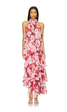 MISA Los Angeles Calissa Dress in Flora Rosada from Revolve.com | Revolve Clothing (Global)