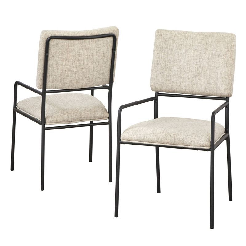 Set of 2 Indra Dining Chairs Cream - Lifestorey | Target