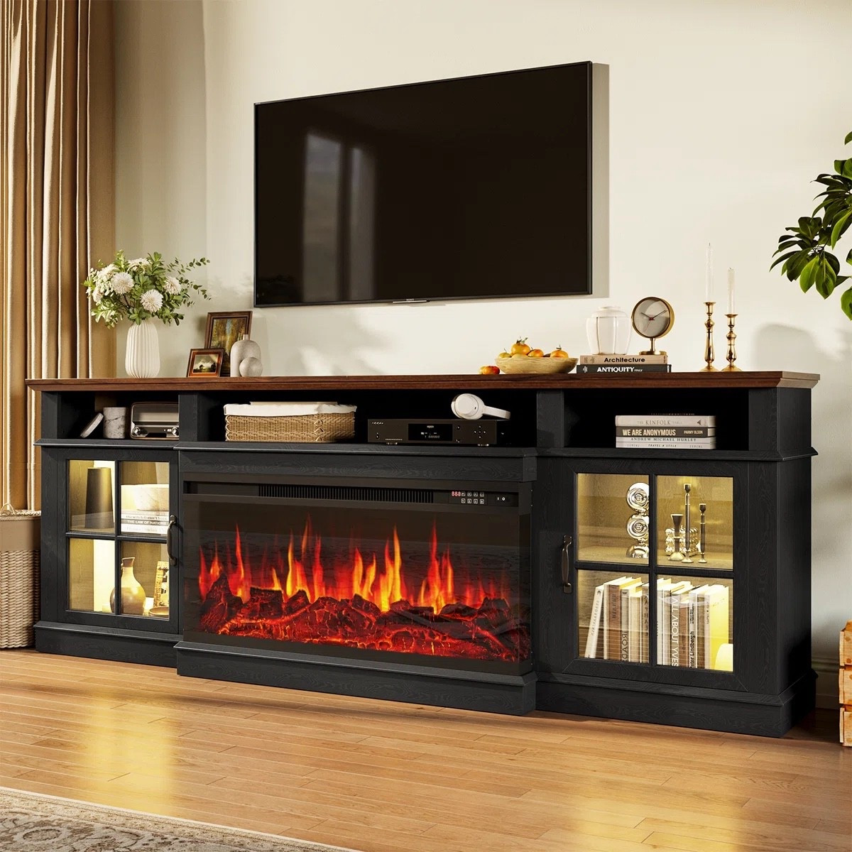 80" Electric Fireplace TV Stand – 12 Color Flame & LED, 2 Heat Settings, Adjustable Temperature, Fits TVs Up to 90"

#LTKvlog #LTKU #LTKTall