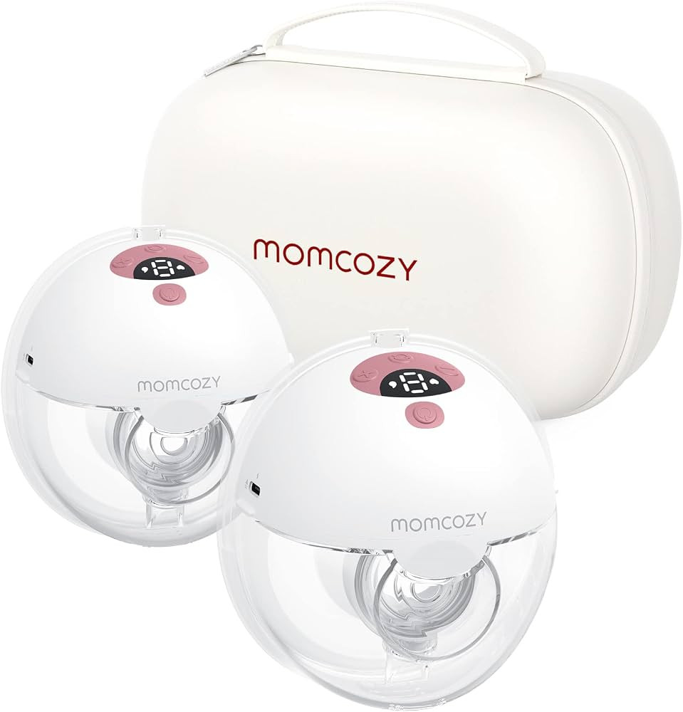 Momcozy M5 Hands Free Breast Pump, Double Wearable Breast Pump of Baby Mouth Double-Sealed Flange... | Amazon (US)