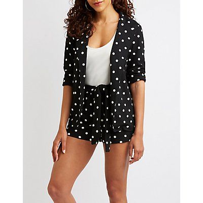 Polka Dot Blazer | Charlotte Russe