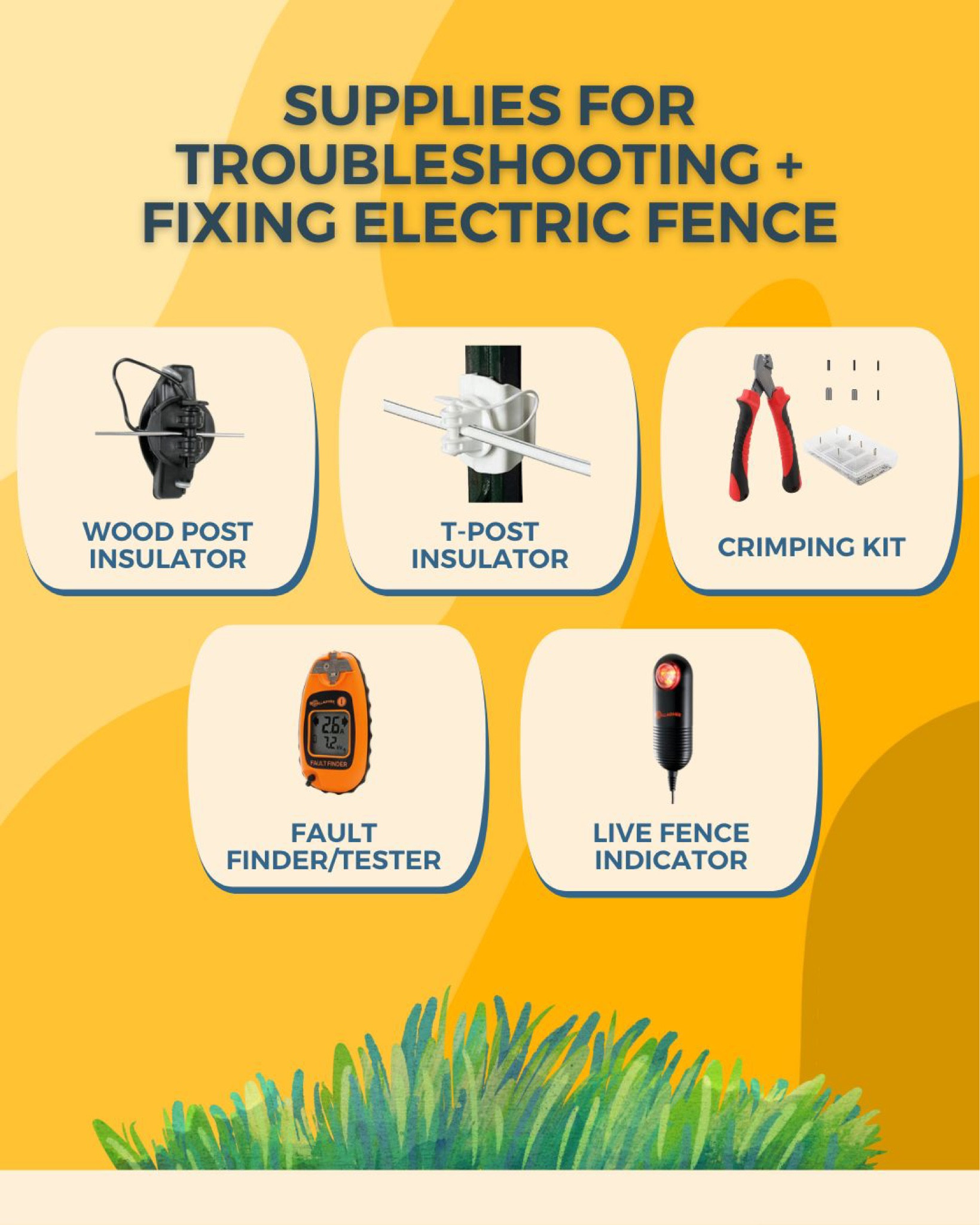 Fencing supplies for troubleshooting and fixing fence 

#LTKSeasonal #LTKhome