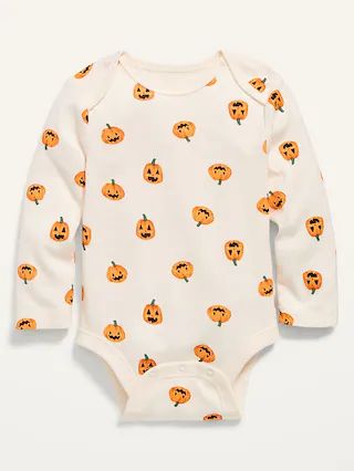 Unisex Long-Sleeve Printed Bodysuit for Baby | Old Navy (US)