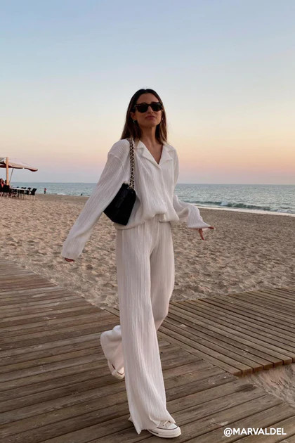 Maria Oversized Plisse Shirt | Storets (Global)