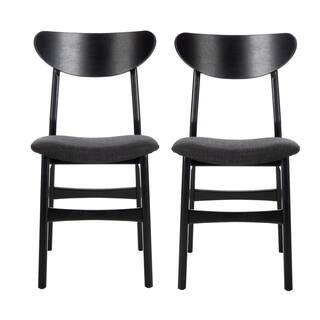 SAFAVIEH Lucca Black Dining Chair | The Home Depot