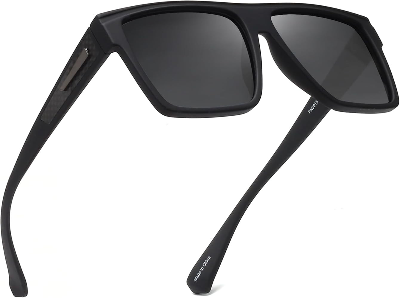 JIM HALO Retro Polarized Sunglasses Men Women Flat Top Square Driving Glasses | Amazon (CA)