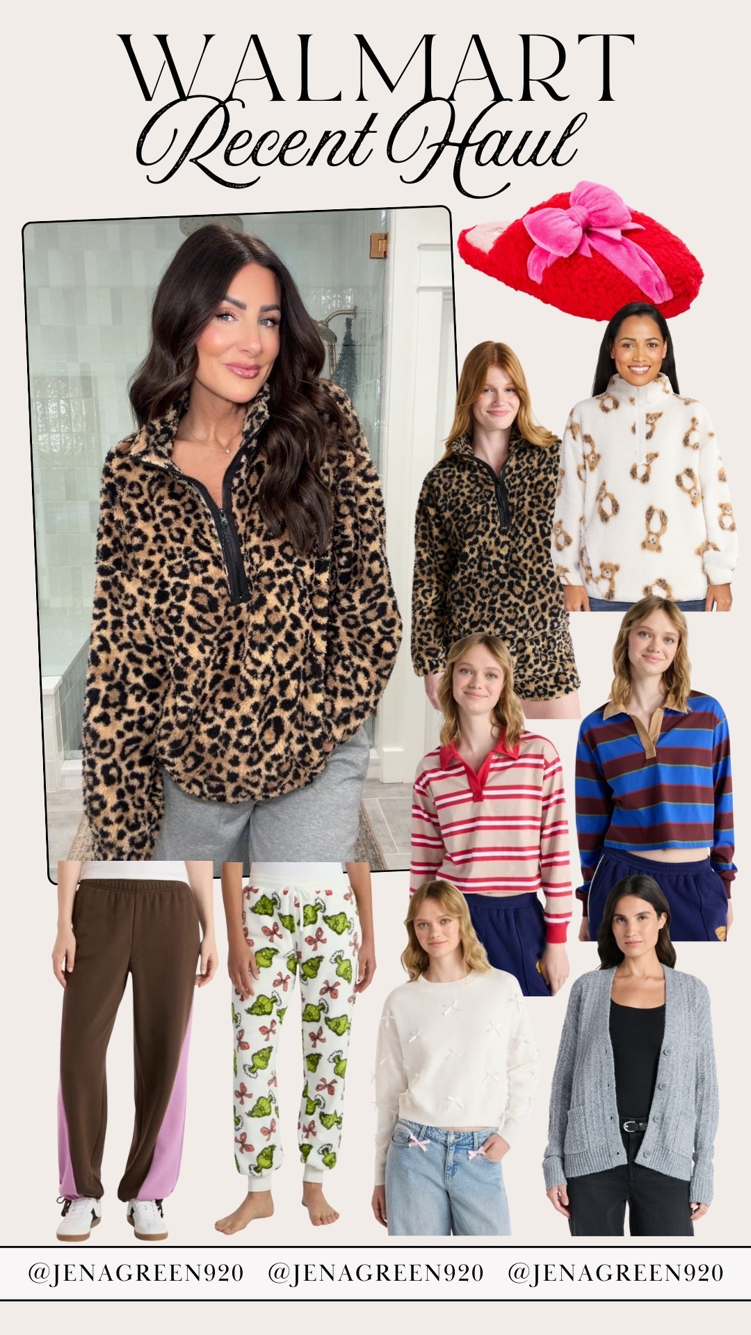 Recent Walmart Haul | Sherpa Pullover | Leopard Sherpa | Striped Polo | Bow Sweater

#LTKHoliday #LTKFindsUnder50 #LTKSeasonal
