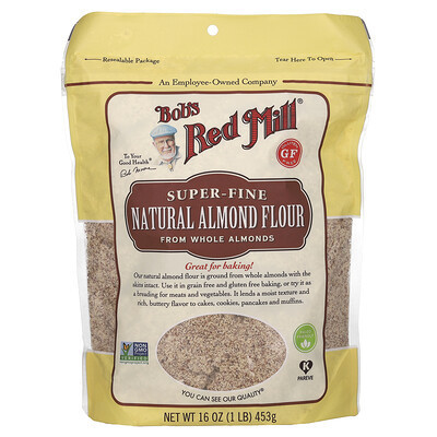 Bob's Red Mill, Natural Almond Flour, Super Fine, 16 oz (453 g) | iHerb