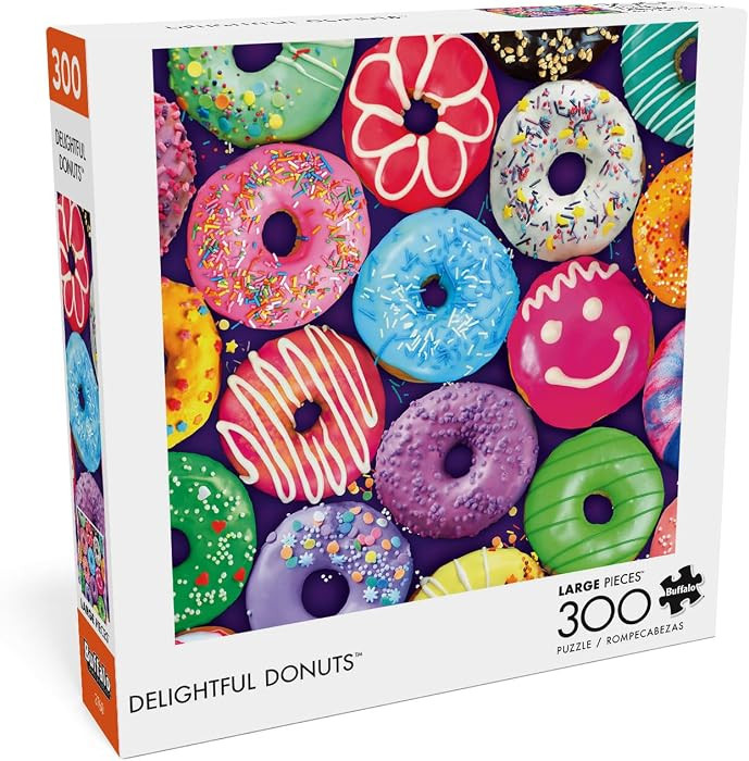 Buffalo Games - Delightful Donuts - 300 Piece Jigsaw Puzzle for Adults with Oversized Pieces - Co... | Amazon (US)