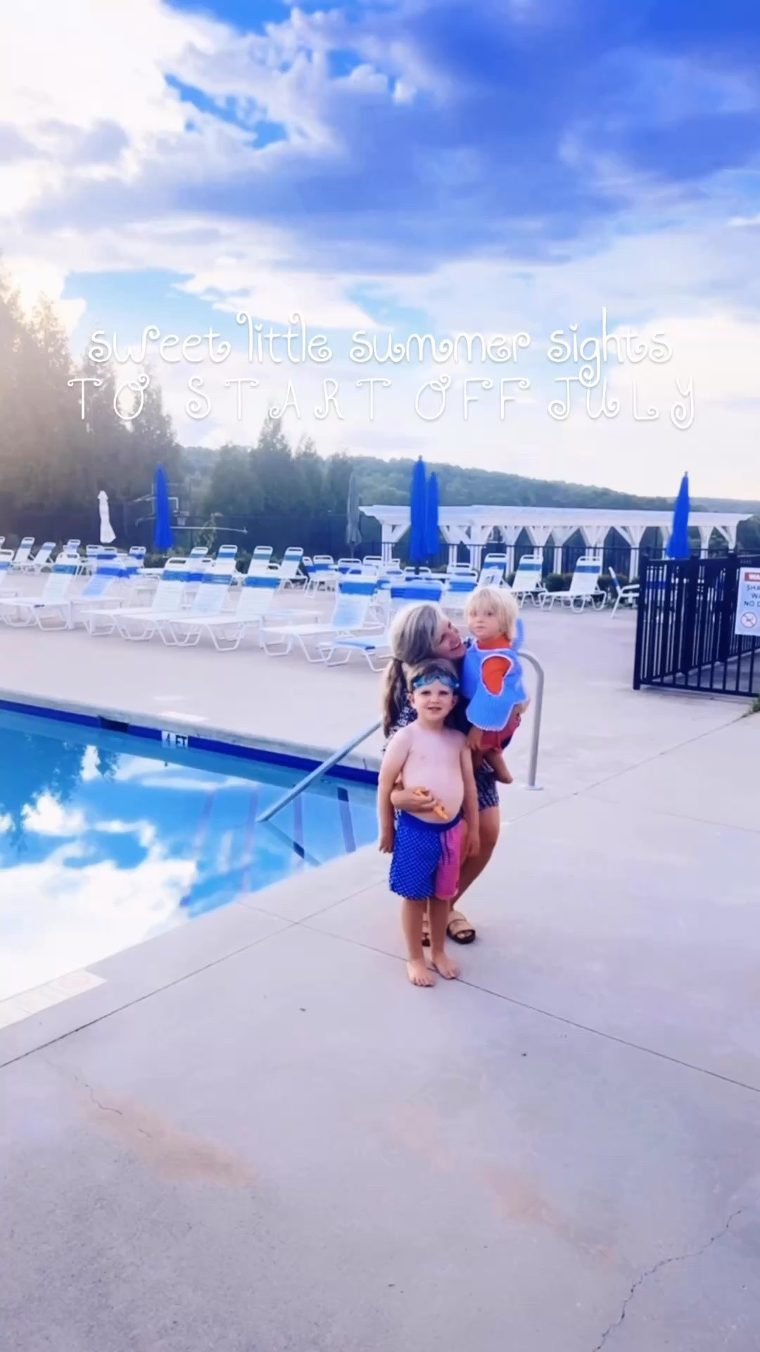 o h  h o w  I  l o v e  t h e  m o n t h  o f  j u l y 🌞🦌🌳💦🫛🍽️🌅 #julybackhome #julymemories #besttimeofyear #sweetsummersights 

Its all about the little sights and moments 🎞️ - like sweet little hands 👶🏼 helping mama snap homegrown farm fresh 🚜 green beans 🫛 for dinner 🥰 last night - brings me back to doing this with my Mamaw every summer!!! 🌞 And truly nothing better than hearing your baby squeal “it’s raining!!” 🌧️ and enjoying a front porch summer afternoon thunderstorm ⛈️ and having a homegrown “garden 🪴🫛🥒 to table” 🍽️ dinner ready 🥰 for “Dada” when he got home from work 🏡 is always the best!!! 🍣🍚🤩 What a gift and joy it is to serve my family!!! 🫶🏽

And then spent the rest of the evening 🌅 out at the pool 💦 with my boys - oh how I love this time of year so!! ☀️ Also… I’ve been loving my sunrise 🌅 workouts/runs here - and even saw some deer 🦌 friends, too!!! 🫶🏽 This place is truly a country dream 💭 come true!! 🌼