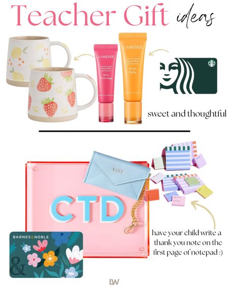 a few ~sweet and thoughtful~ gift ideas to show your appreciation for all of the teachers!! 🩷🫶🏻✨

#LTKGiftGuide