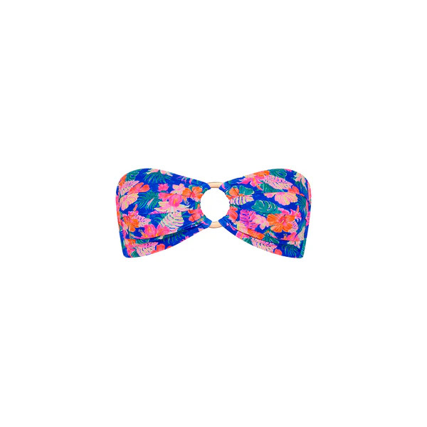 Strapless Bandeau Bikini Top - Electric Palms | Kulani Kinis US