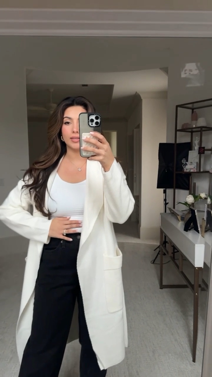 Soo I’m obsessed with this bodysuit I’d definitely dub it as a skims dupe and it’s buttery smooth which is a plus and I just paired it with this long cardigan that I love, my staple go-to Levi jeans and these super comfy cream booties for the winnn🫶🏻

And get this the whole look is from Amazon so click down below to shop now ! 

Spring outfit | lunch date outfit | grwm | get the look | outfit inspo | Amazon fashion | skims | 

#LTKsalealert #LTKworkwear #LTKstyletip