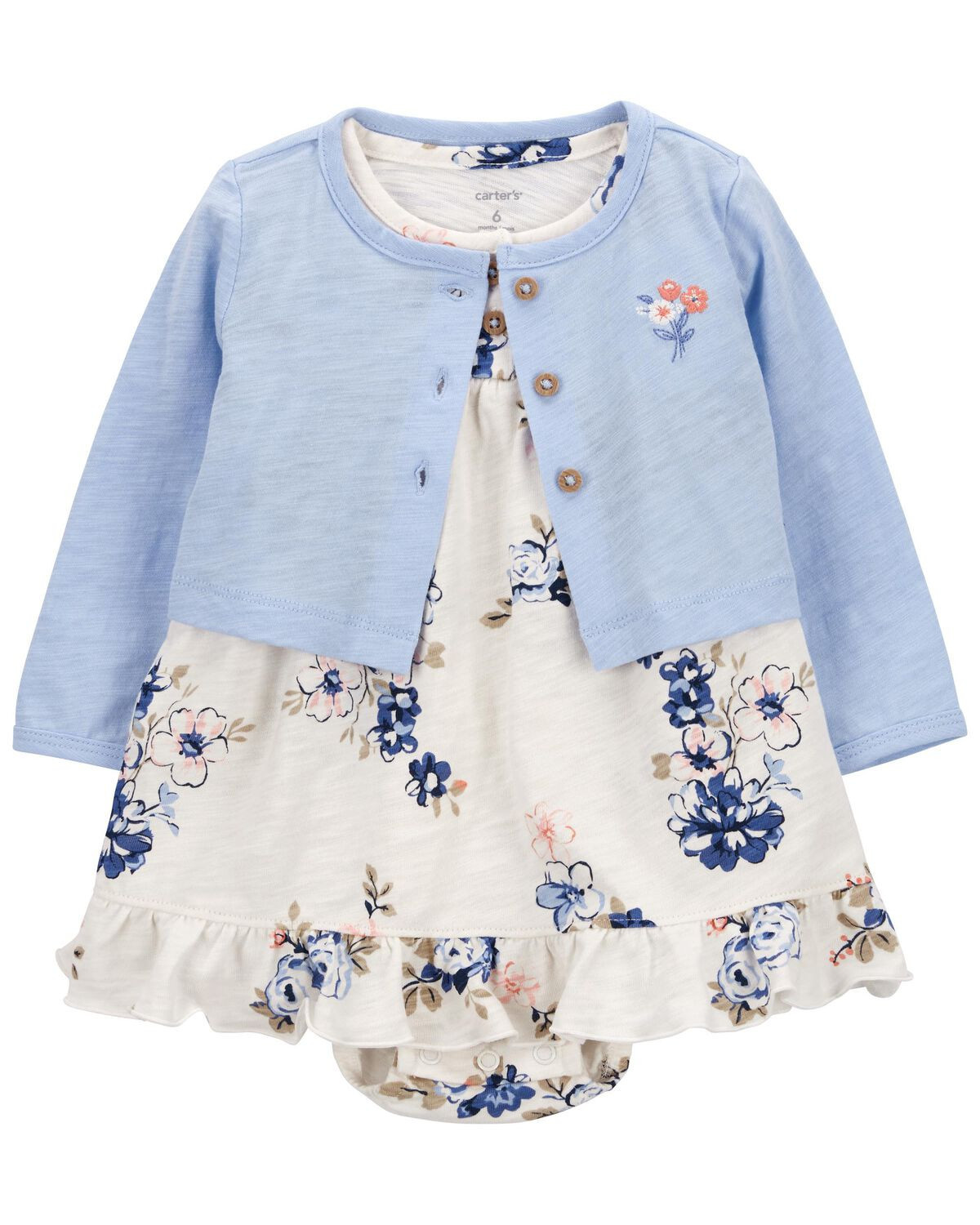 Baby 2-Piece Bodysuit Dress & Cardigan Set | Carter's