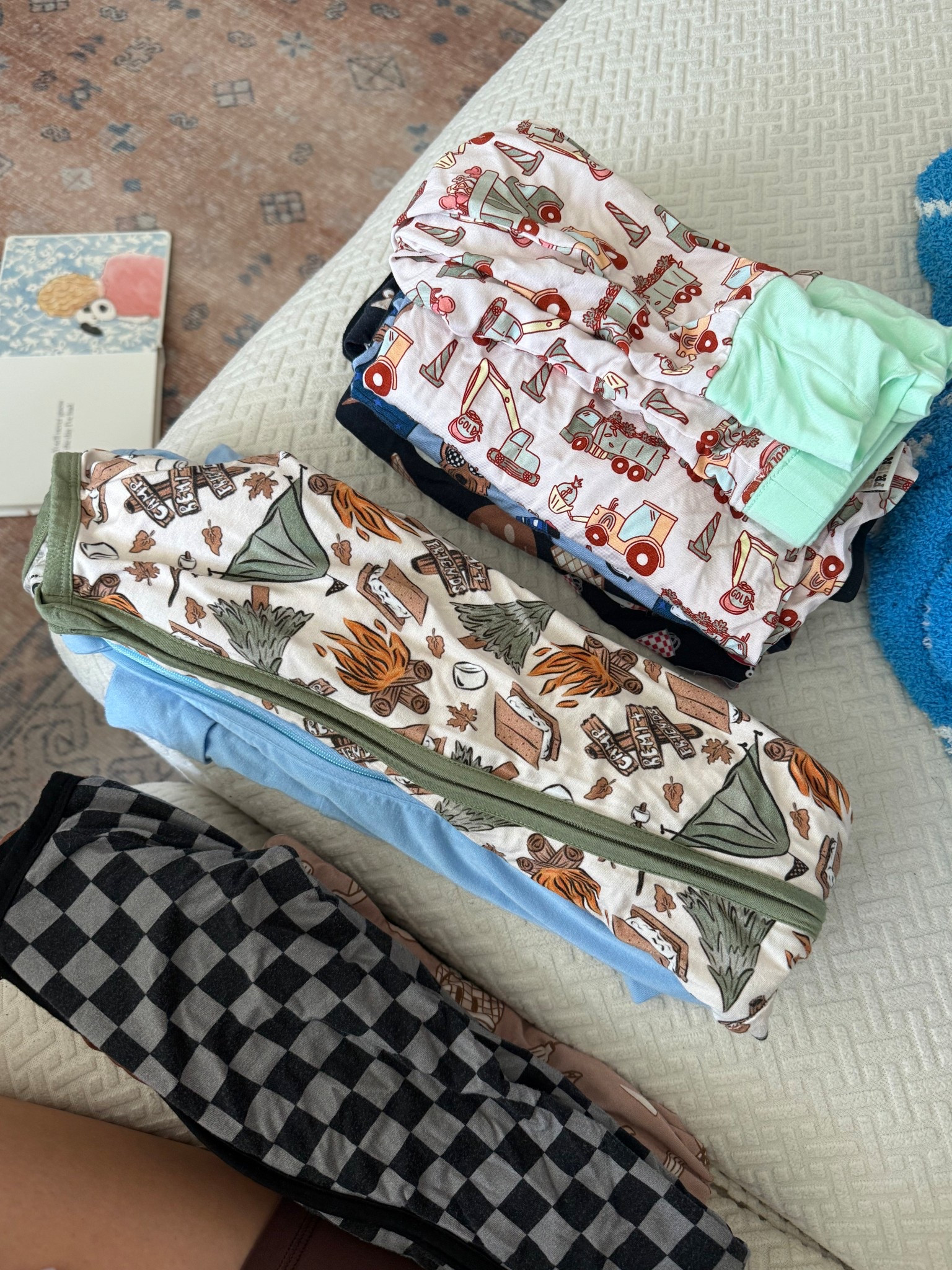 The best bamboo pajamas for babies and kids! Unfortunately the top 2 prints on the left are sold out- looking for the link for st Patrick’s day ones too! There’s police, fire, and cute skater boy ones in that stack!!

#LTKKids #LTKFamily #LTKBaby