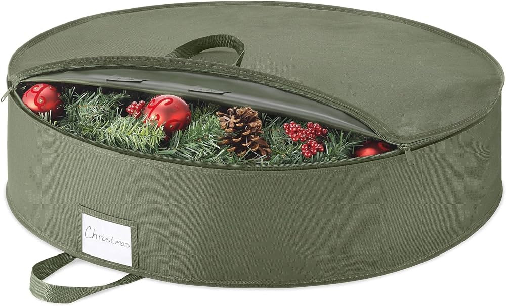 Whitmor 30-Inch Wreath Bag with ID label -Green | Amazon (US)