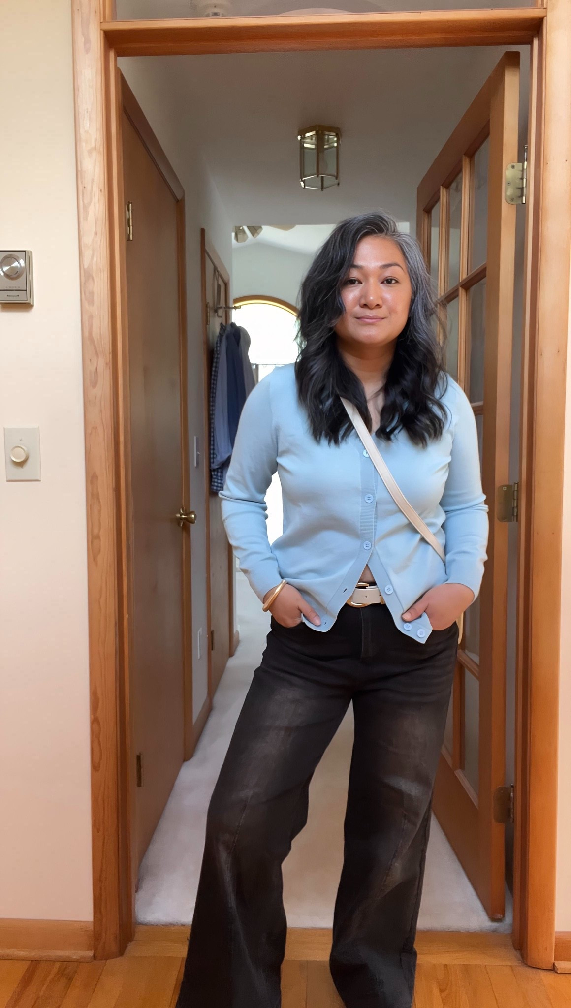 Comfort and style in one outfit. Loving these wide leg jeans with a cozy cardigan. Scroll to shop and follow for more fashion finds.

#LTKootd #LTKWorkwear #LTKMidsize