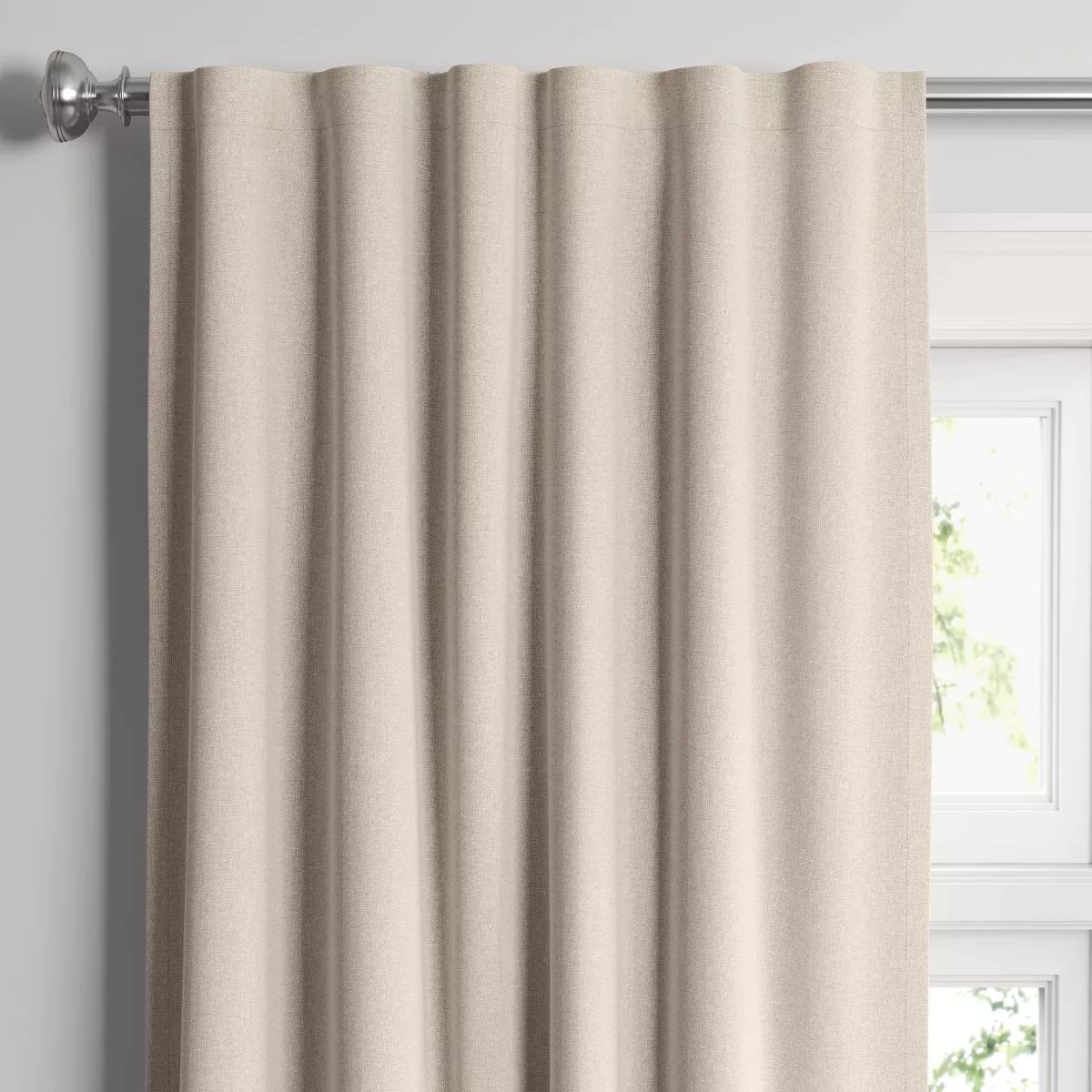 1pc 50"x95" Blackout Aruba Window Curtain Panel Brown Linen - Threshold™ | Target
