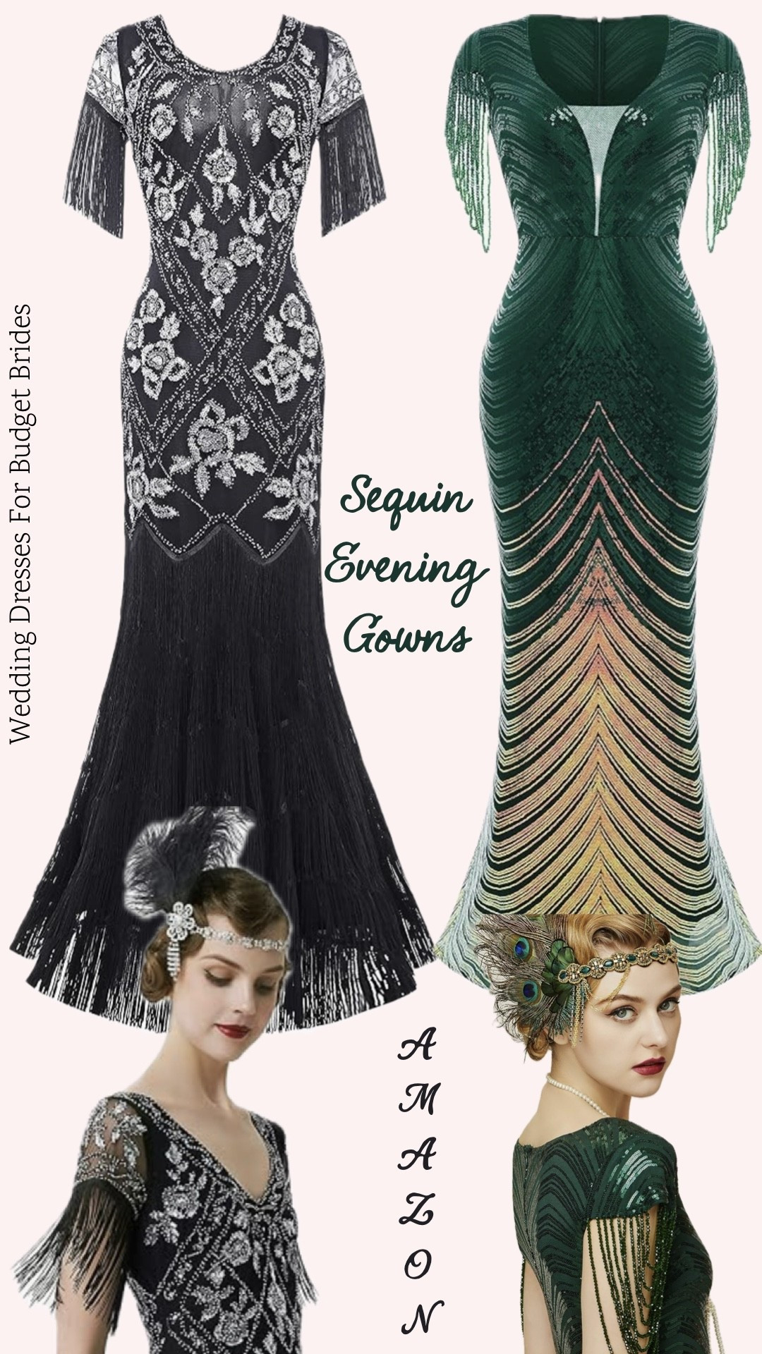Sequin evening gowns for a 1920’s themed wedding.

Flapper dresses, maxi wedding guest dresses, formal dresses, art deco dresses.

#LTKWedding #LTKSeasonal