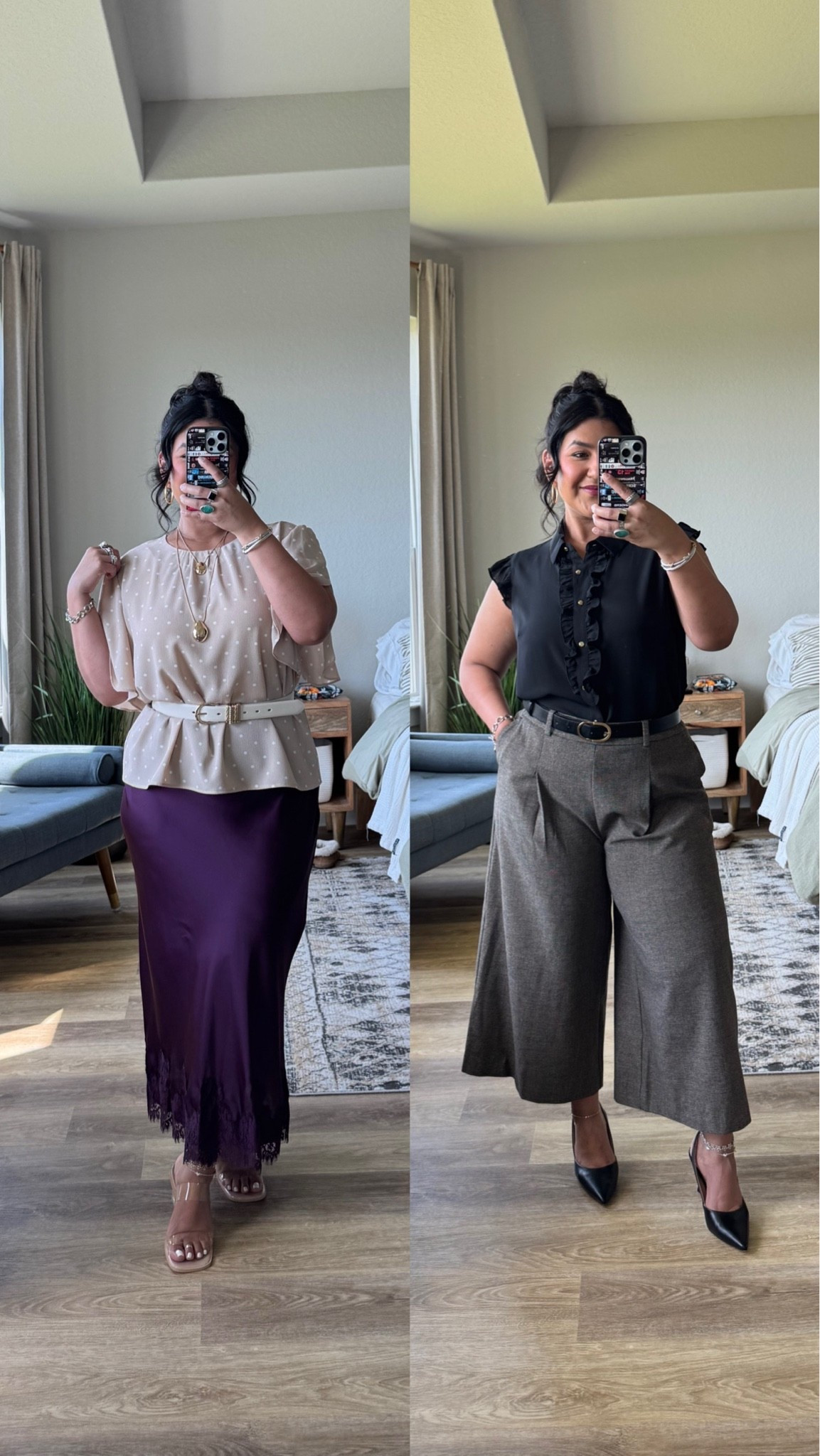 Both outfits are from JCPenney! Discount code: KRIS 20 // outfit 1: XL in the top, 12 in the skirt // outfit 2: M in the top, 12 in the pants

#LTKPetite #LTKMidsize #LTKOver40