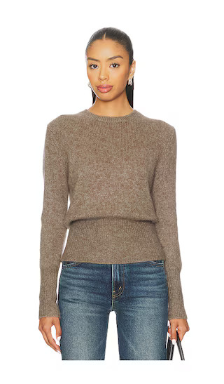Laurel Cinched Waist Sweater in Hazelnut | Revolve Clothing (Global)