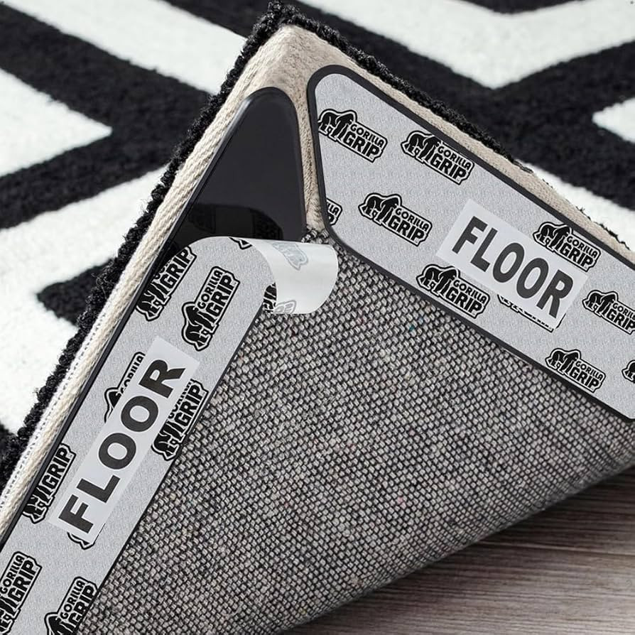 GORILLA GRIP® Rug Gripper Pads, Reusable Double-Sided Stickers Keep Area Rugs Corners Flat, Grip... | Amazon (US)