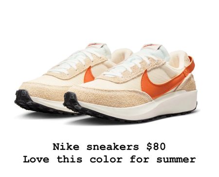 $80 Nike sneakers for summer, love the color 🧡

#LTKFindsUnder100 #LTKShoeCrush