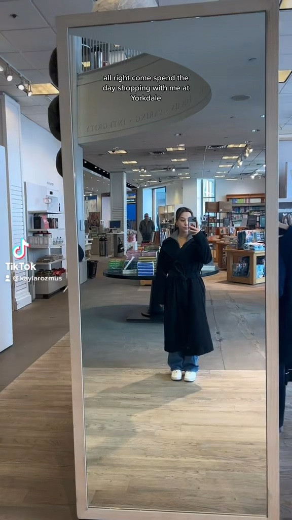 Shopping at Yorkdale Mall! Finds included; black square sunglasses from Oak + Fort, white New Balance 550s, black blazer top and black tank top from Mango, beige crochet top from American Eagle, white square neck tank top from Dynamite.

#LTKstyletip #LTKunder100 #LTKGiftGuide