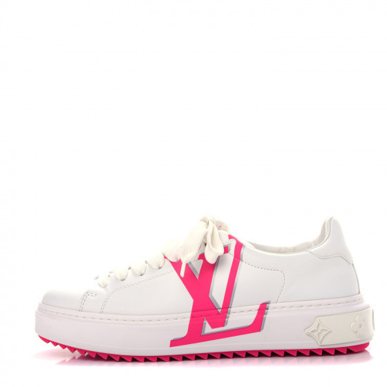 Monogram Time Out Sneakers 38.5 White Rose | Fashionphile