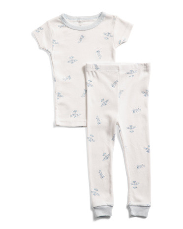 Infant Boys 2pc Airplane Pajama Set | TJ Maxx