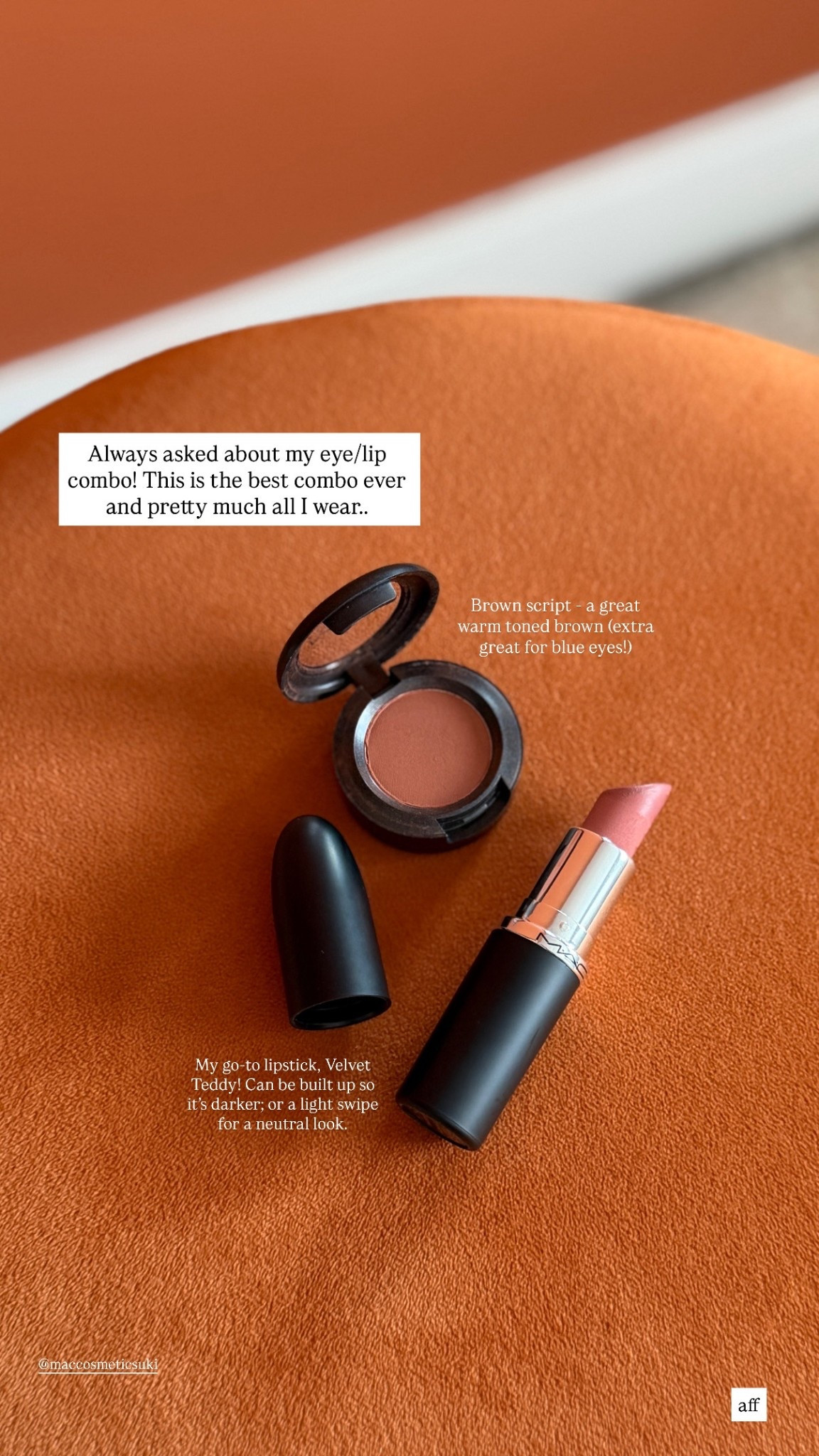 Mac, brown script and velvet teddy.. such a good pairing! 

#LTKgrwm #LTKBeauty