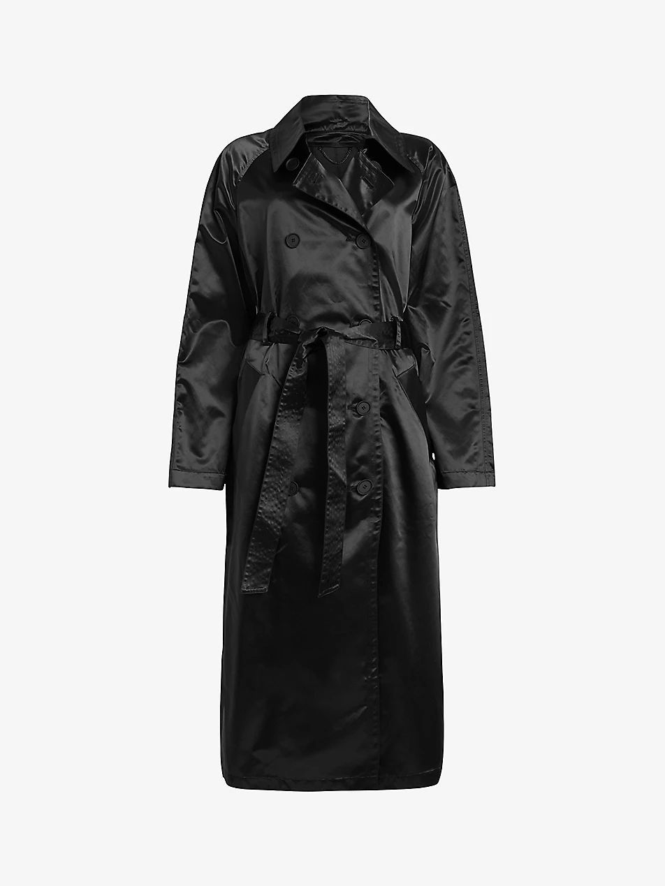 Elltee Toni double-breasted woven trench coat | Selfridges
