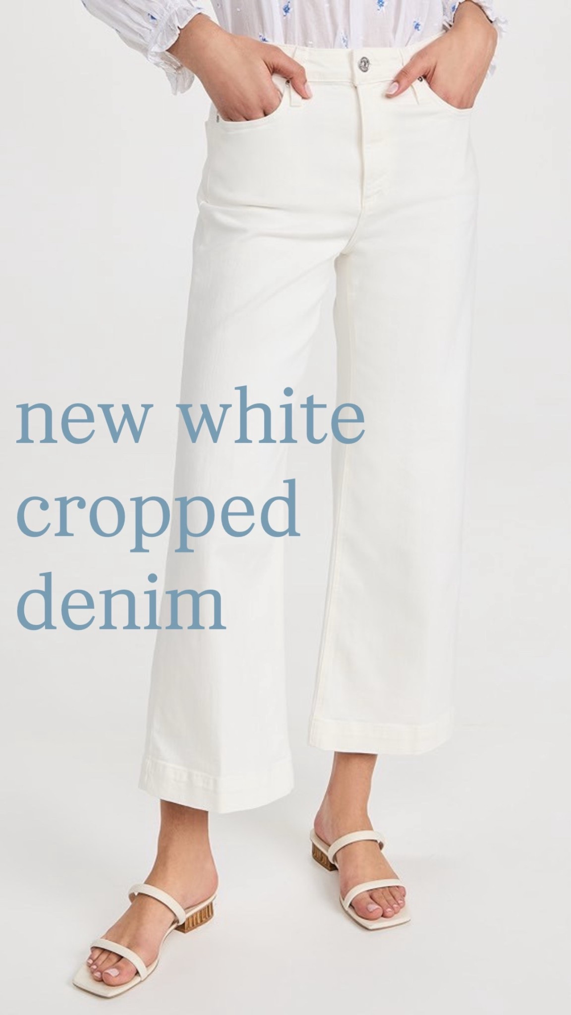 white cropped denimm

#LTKPetite #LTKOver40 #LTKmomlife