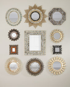 Carved Melgar Mirrors, Set of 11 | Horchow