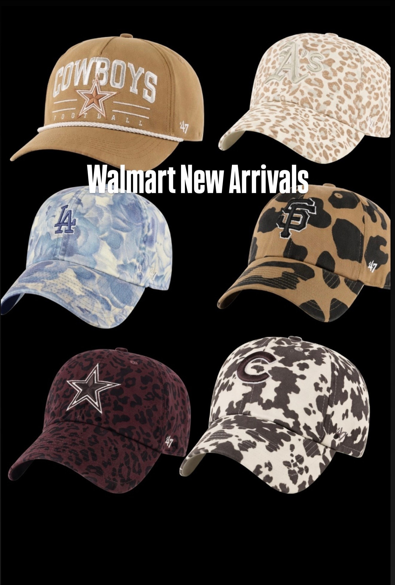 Walmart dropped the cutest ‘47 adjustable hats for women and men that I wear these all the time and love these new prints! #ltkstyletip 

#LTKootd #LTKdayinmylife #LTKgrwm