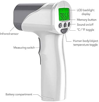 Medical Grade Heavy Duty Touchless Infrared Forehead Thermometer, for Adults & Baby Thermometer G... | Amazon (US)