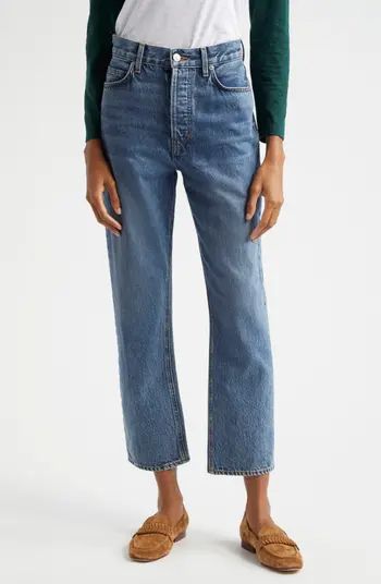 Veronica Beard Daniela High Waist Straight Leg Ankle Jeans | Nordstrom | Nordstrom